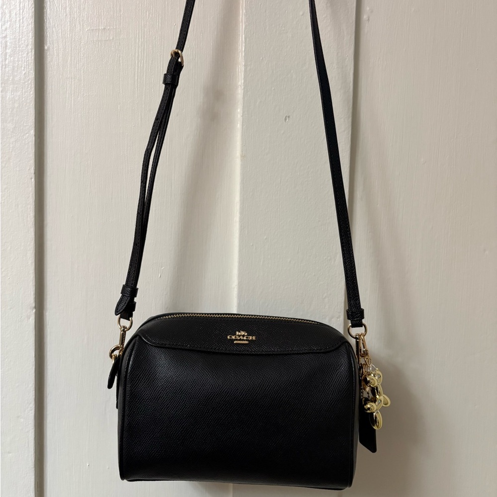 Coach Black Leather Crossbody Bag